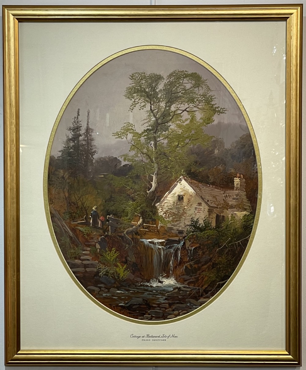 Victorian Landscape Oil Painting of the Isle of Man by Franz Hoepfner