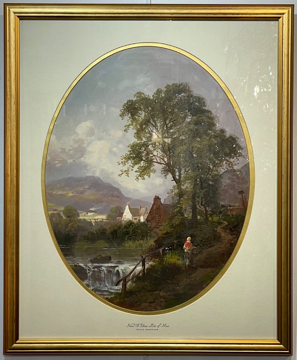 Victorian Landscape Oil Painting of the Isle of Man by Franz Hoepfner