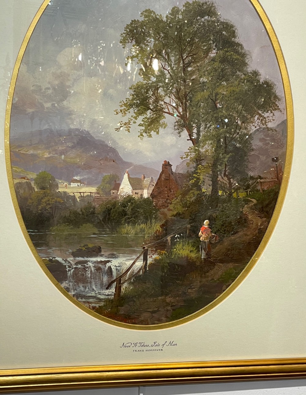 Victorian Landscape Oil Painting of the Isle of Man by Franz Hoepfner View II