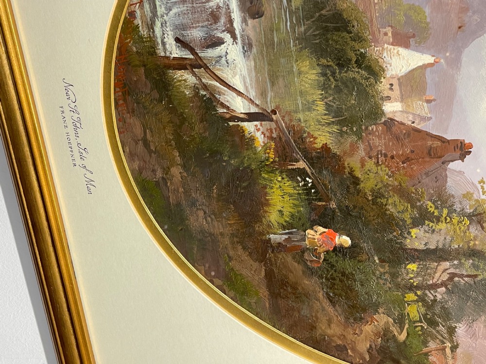 Victorian Landscape Oil Painting of the Isle of Man by Franz Hoepfner View III