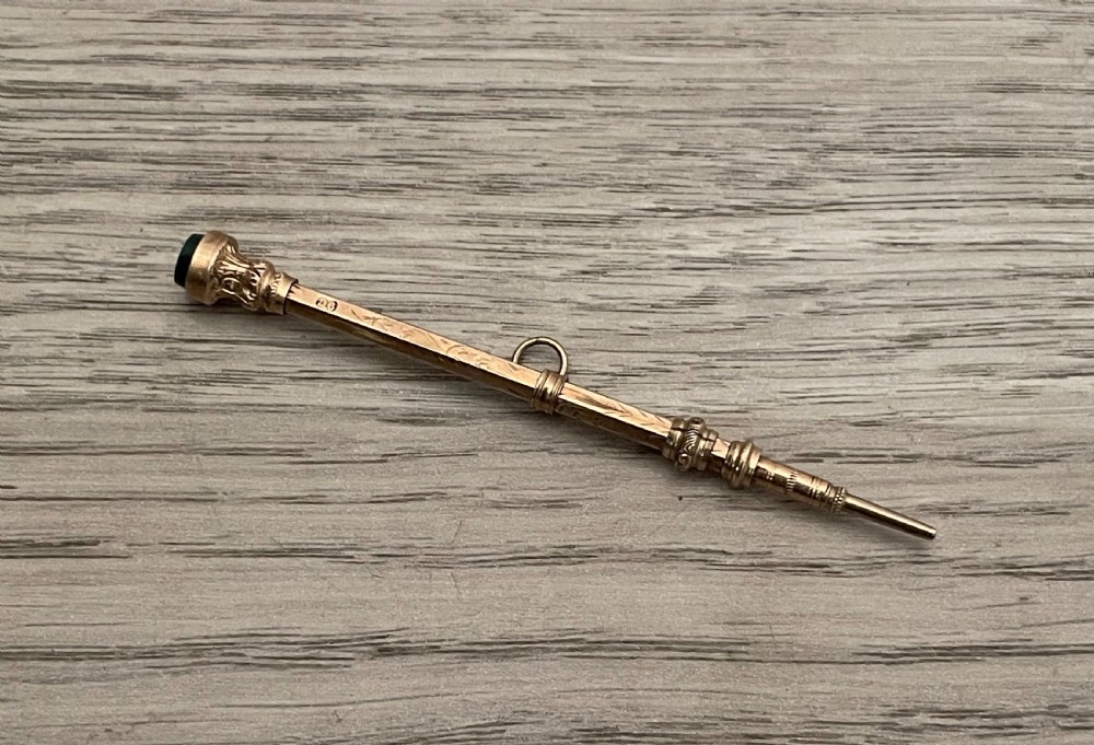 Victorian 9ct Rose Gold Propelling Pencil 