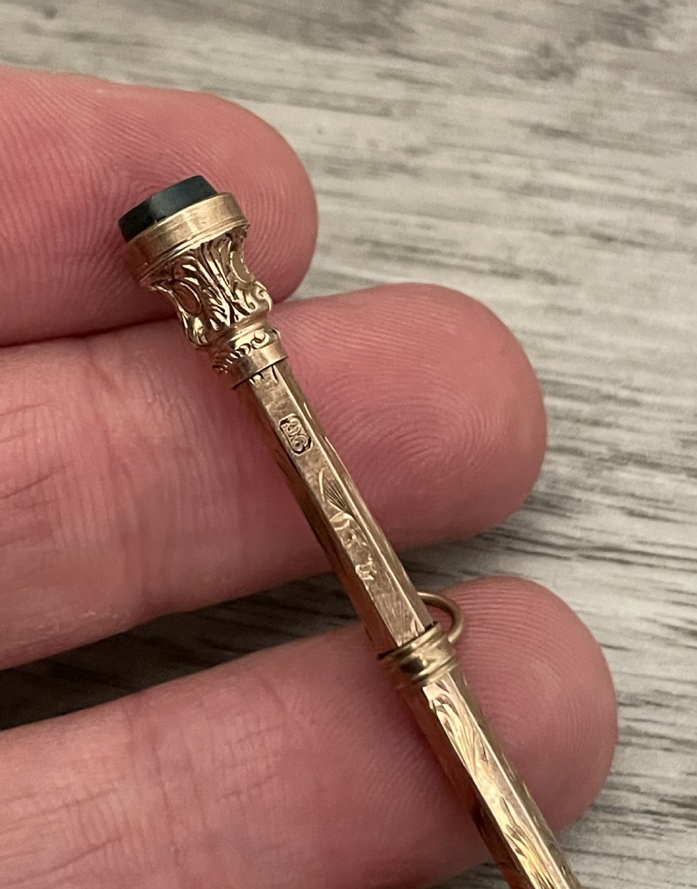 Victorian 9ct Rose Gold Propelling Pencil  View II
