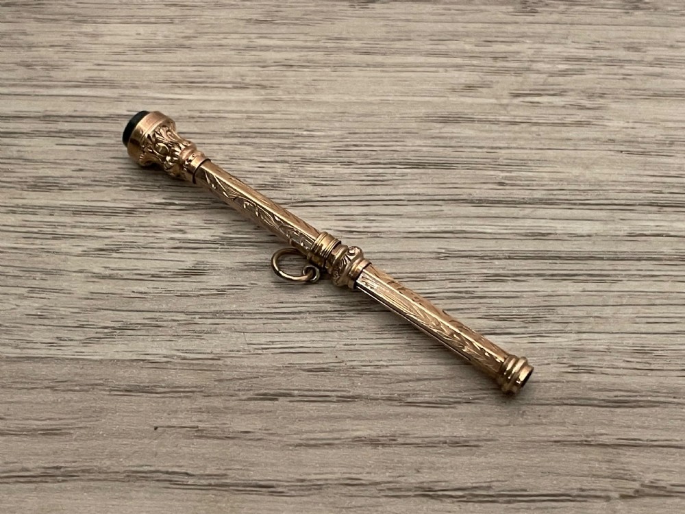 Victorian 9ct Rose Gold Propelling Pencil  View III