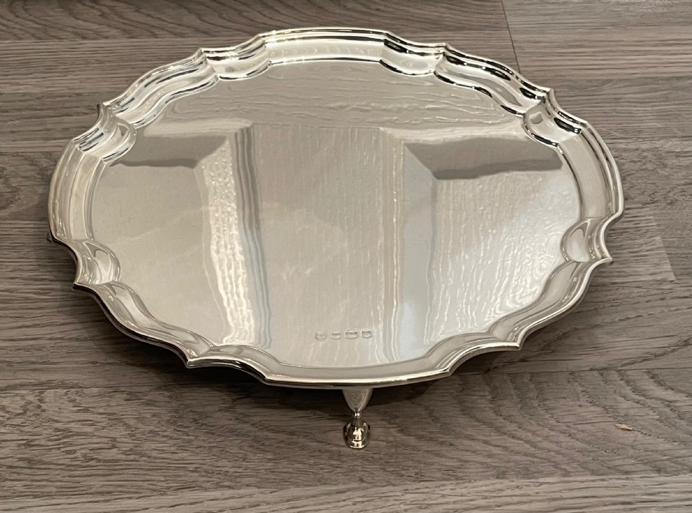 Elizabeth II Solid Silver Salver Tray