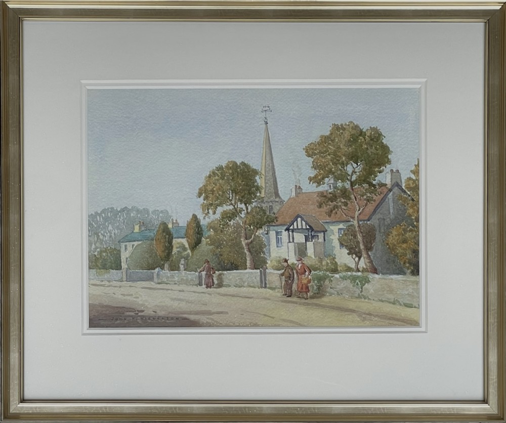 John Hobson Nicholson Watercolour, Isle of Man, TT Course
