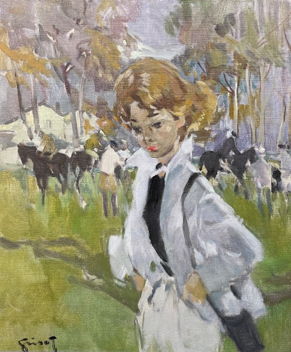 Pierre Grisot (French 1911-1995) Female figure oil painting View II