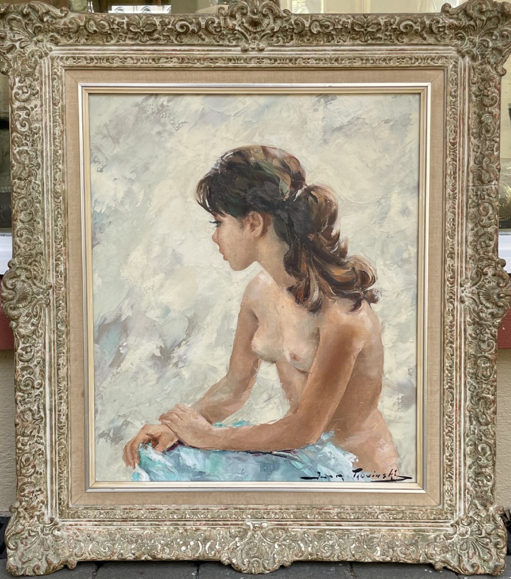 Female Nude Oil Painting by Igor Talwinski (1907 - 1983)
