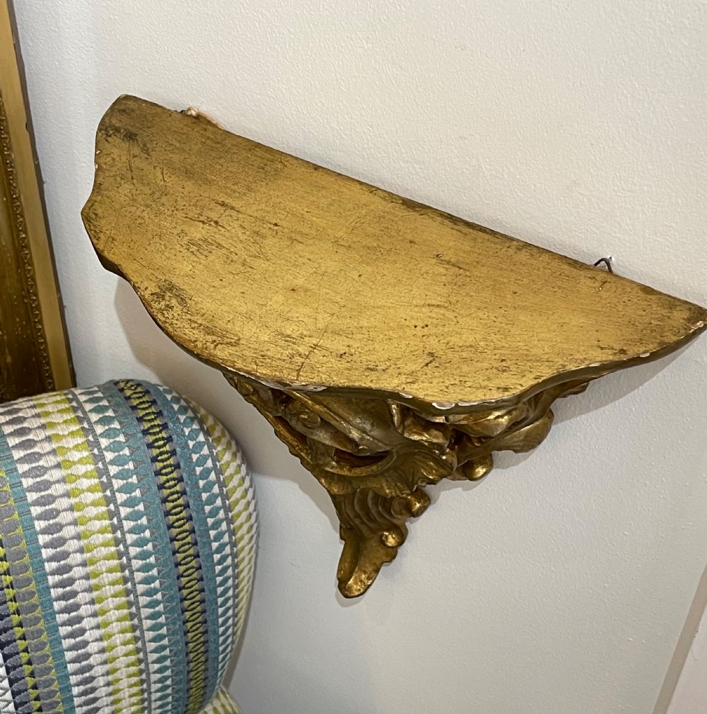 Good Florentine Giltwood Wall Bracket  View III