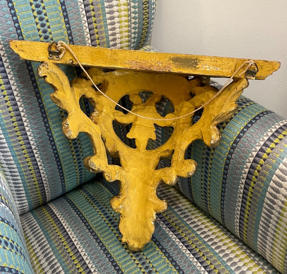 Good Florentine Giltwood Wall Bracket  View V