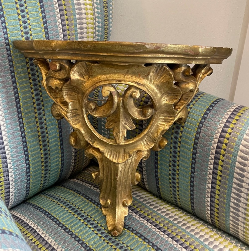 Good Florentine Giltwood Wall Bracket  View VII