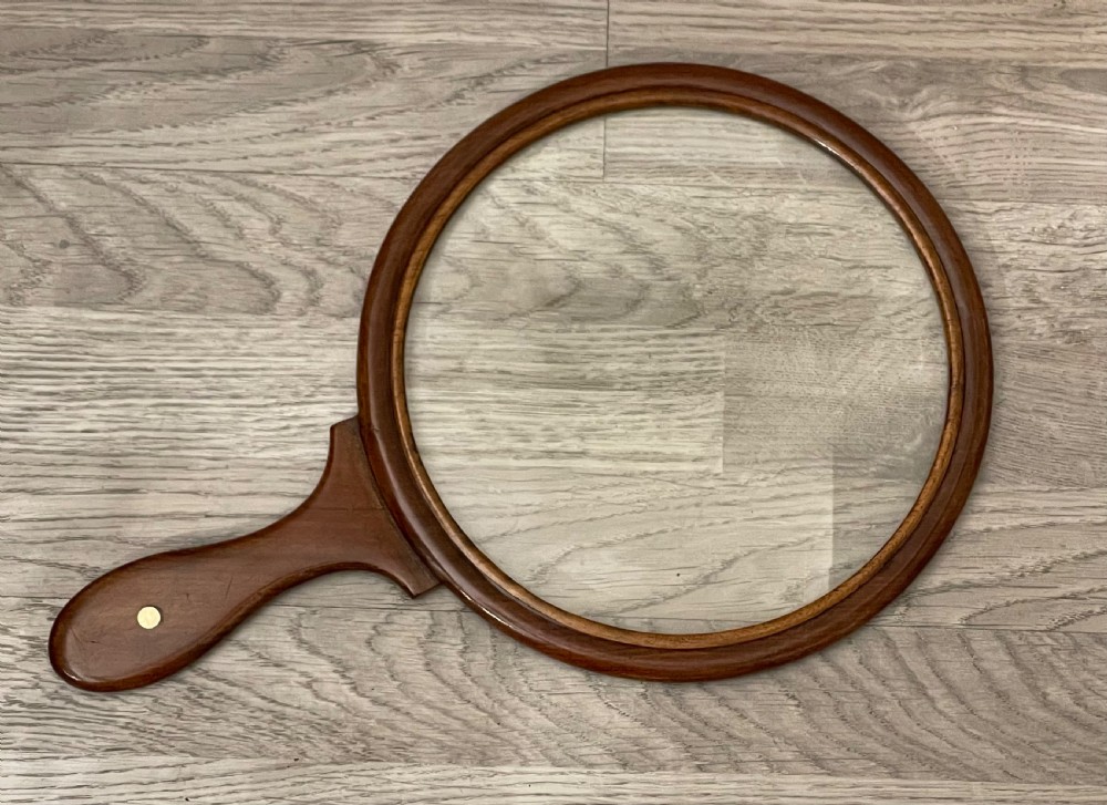 Very Large 19th Century Mahogany Gallery Magnifying Glass View IV