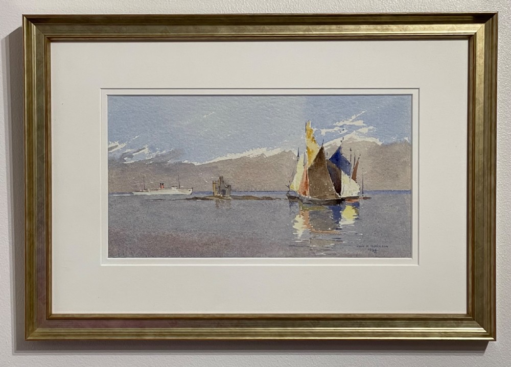 Watercolour of Douglas Bay by John Hobson Nicholson