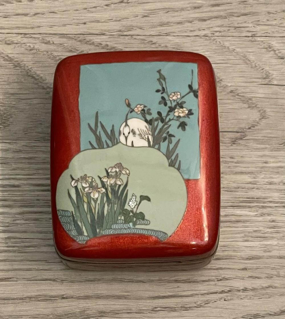 Antique Japanese Cloisonne Box