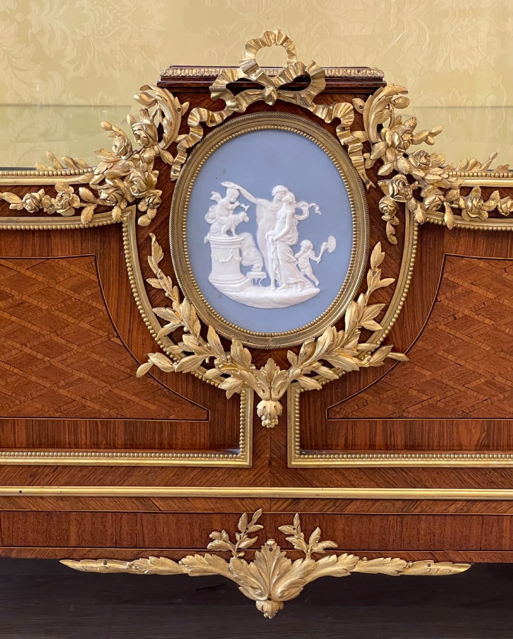 Louis XVI style kingwood display cabinet  manner of Francois Linke.  View VII