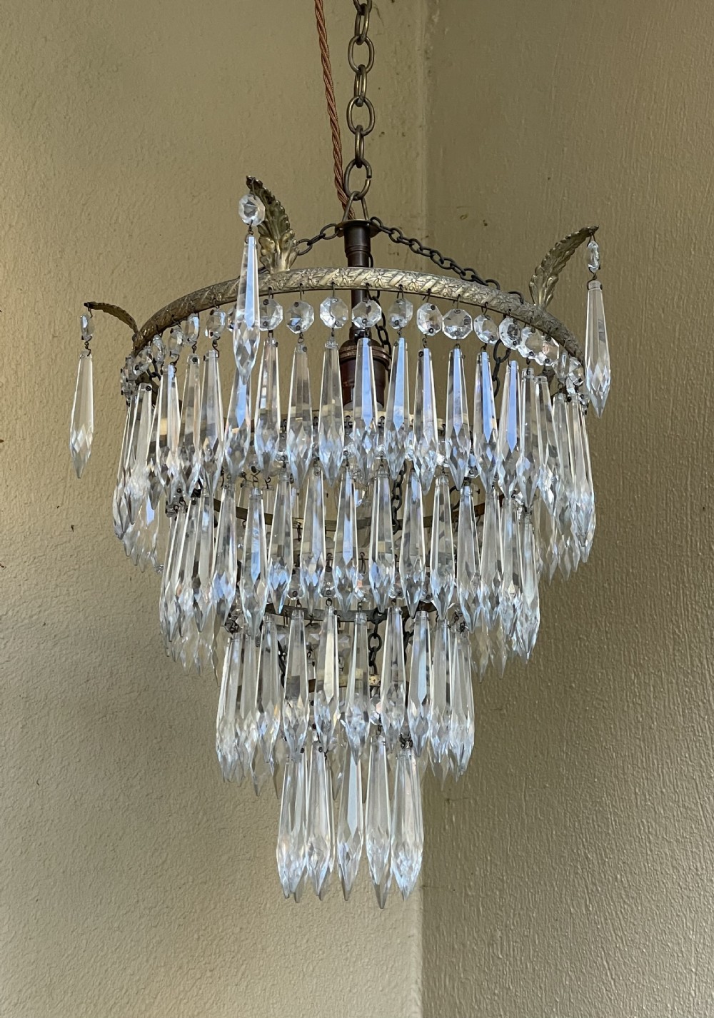 Quality Four Tier Waterfall Chandelier View II