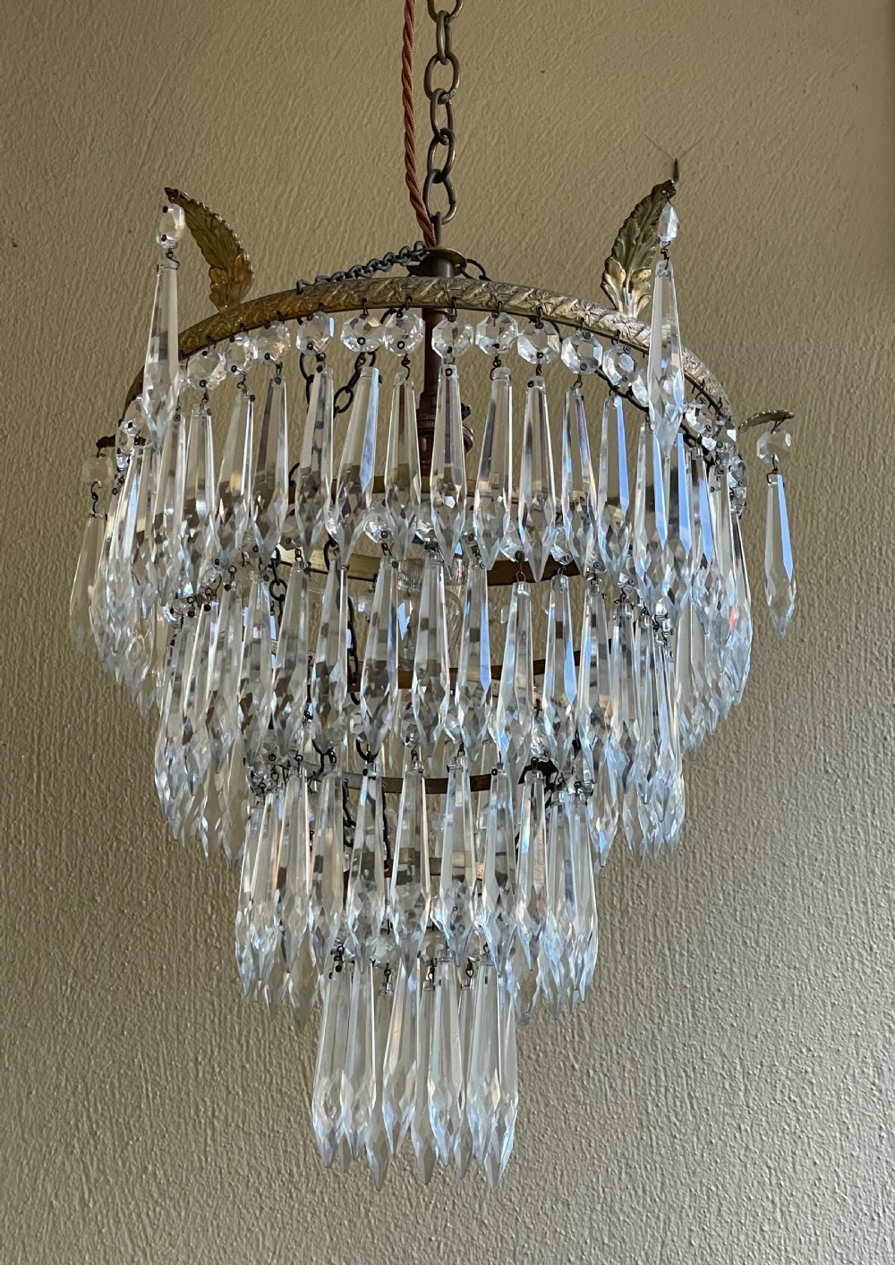 Quality Four Tier Waterfall Chandelier View III