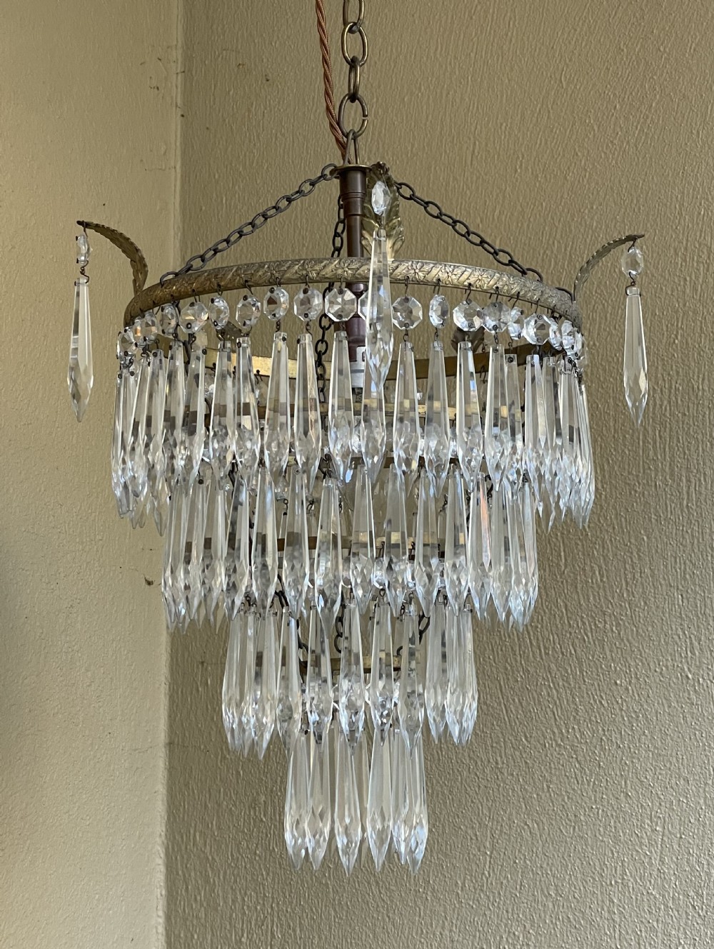 Quality Four Tier Waterfall Chandelier View V