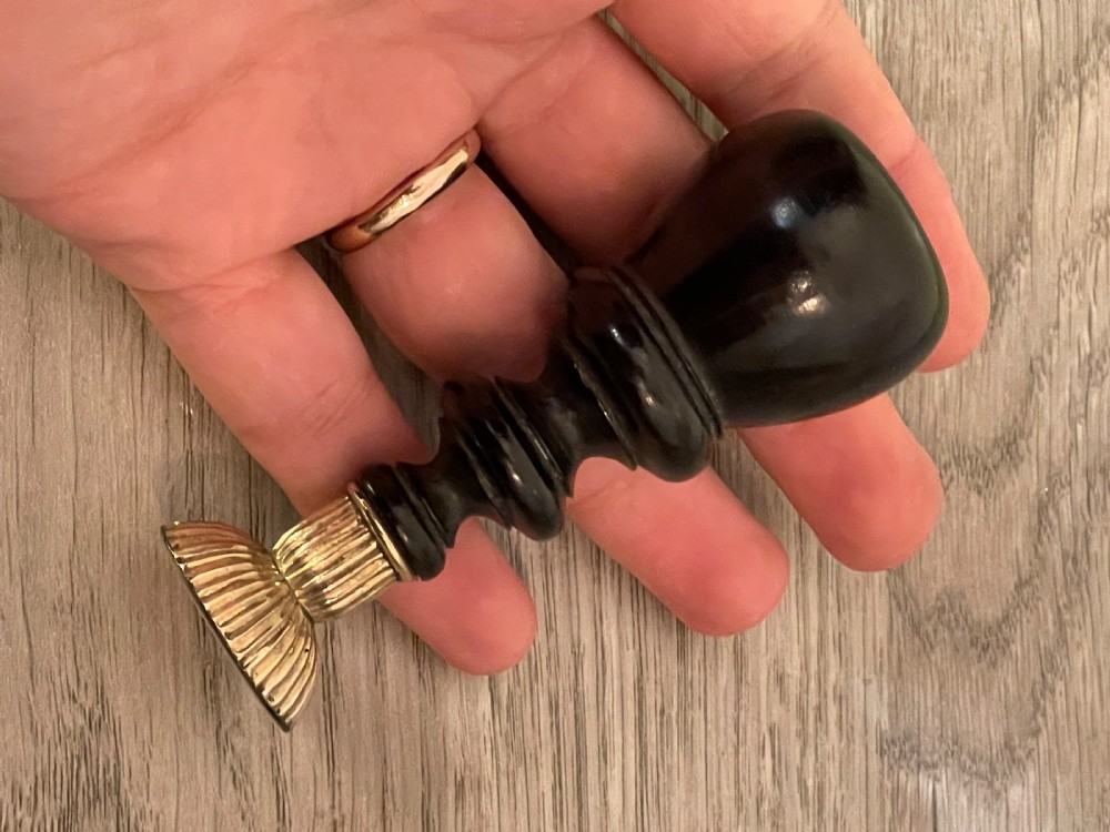 Georgian Ebony And Gold Desk Wax Seal View III