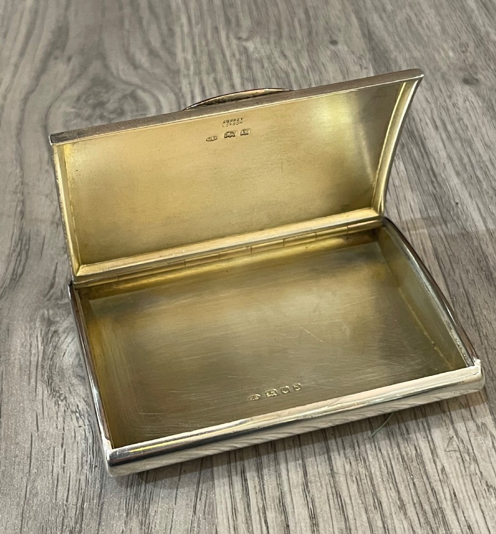 Stunning George V Silver Snuff Box by Asprey View VII
