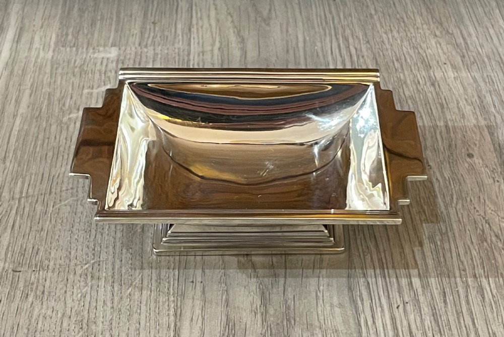 Stylish Art Deco Silver Bon Bon Dish
