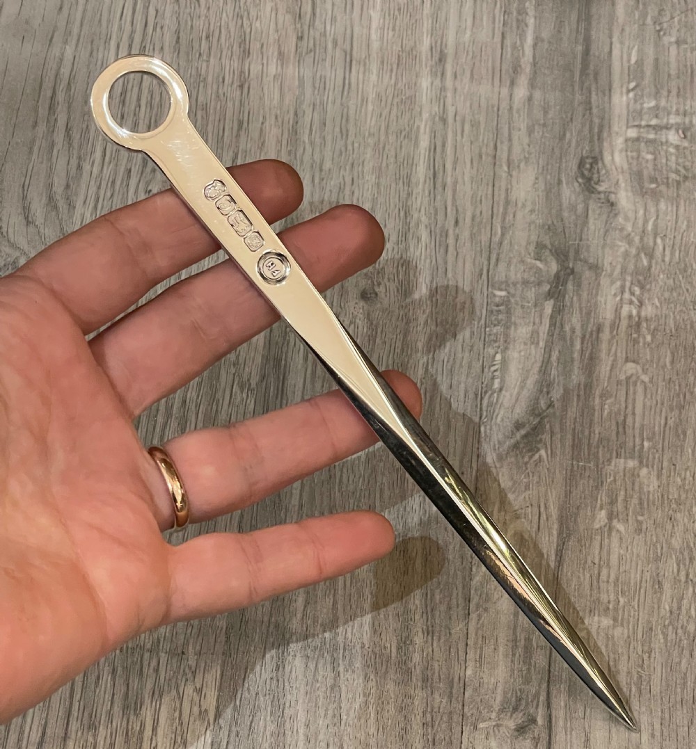 Elizabeth II Solid Silver Letter Opener View IV