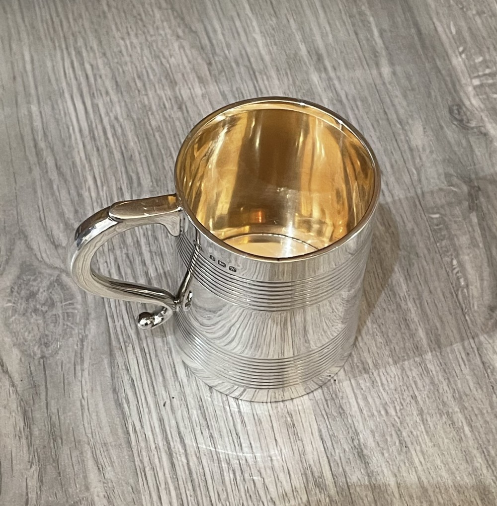 George V Solid Silver Christening Mug View II