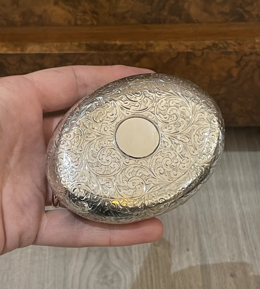 Beautiful Edwardian Silver Pebble Snuff Box View III