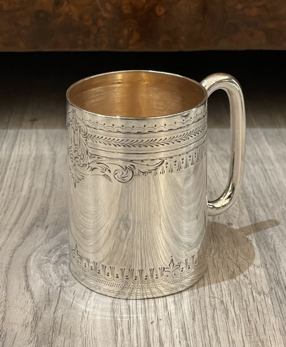 A good Victorian Silver Christening Mug, 1879 View IV