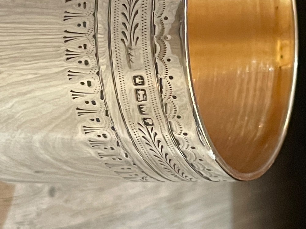 A good Victorian Silver Christening Mug, 1879 View V