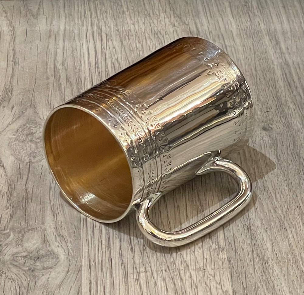 A good Victorian Silver Christening Mug, 1879 View VII