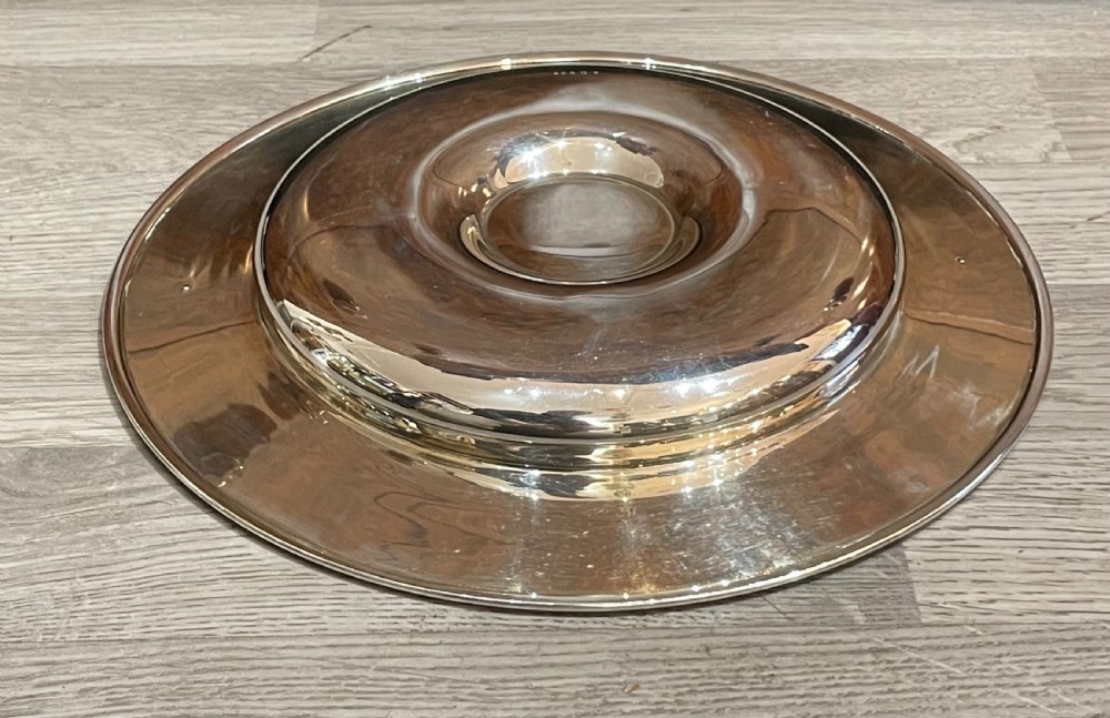 Silver Rose Water Dish Celebrating 1000 Years of English Monarchy View IV