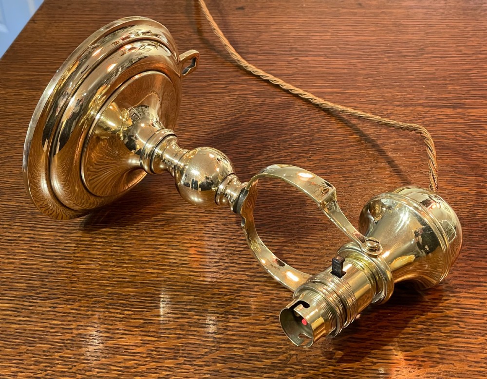 Brass Ship Gimbal Table Lamp View IV