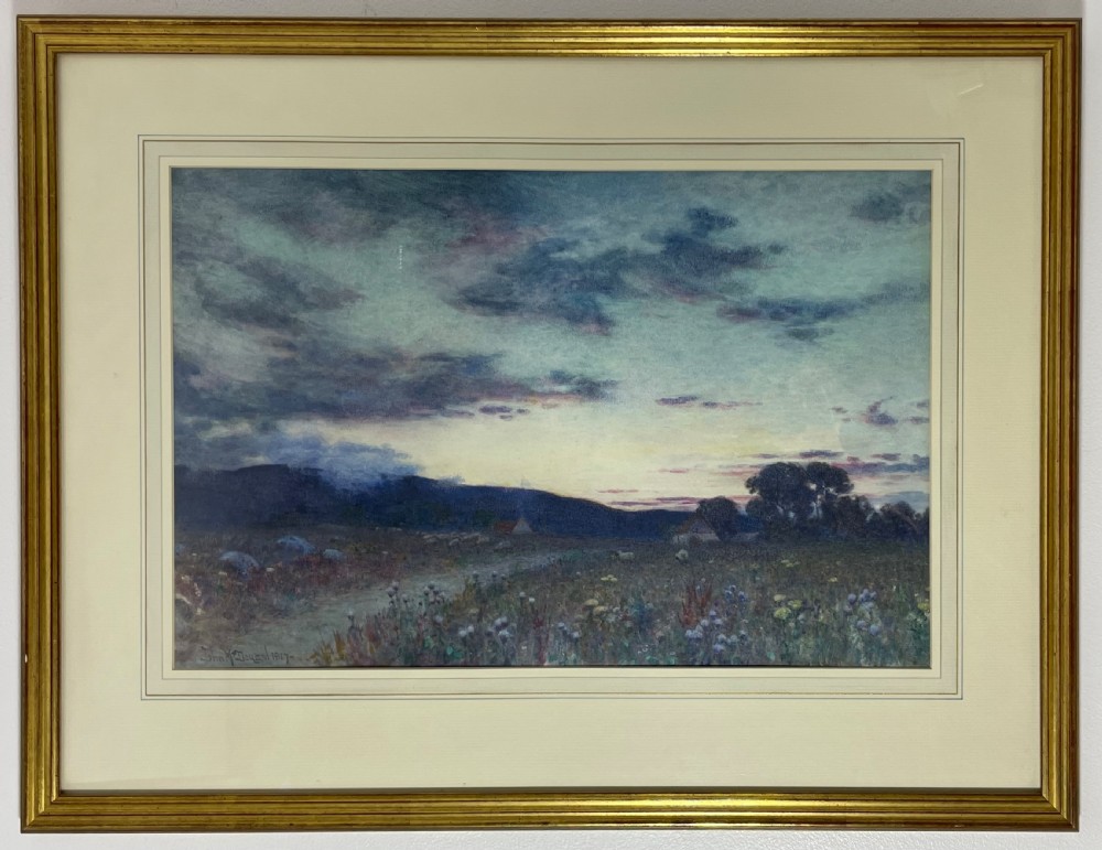 Watercolour of Anglesey Landscape by John McDougal 
