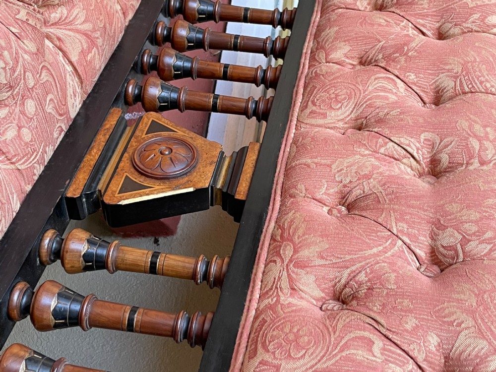 Victorian Aesthetic Period Salon Suite Pair Sofas and Chairs View III