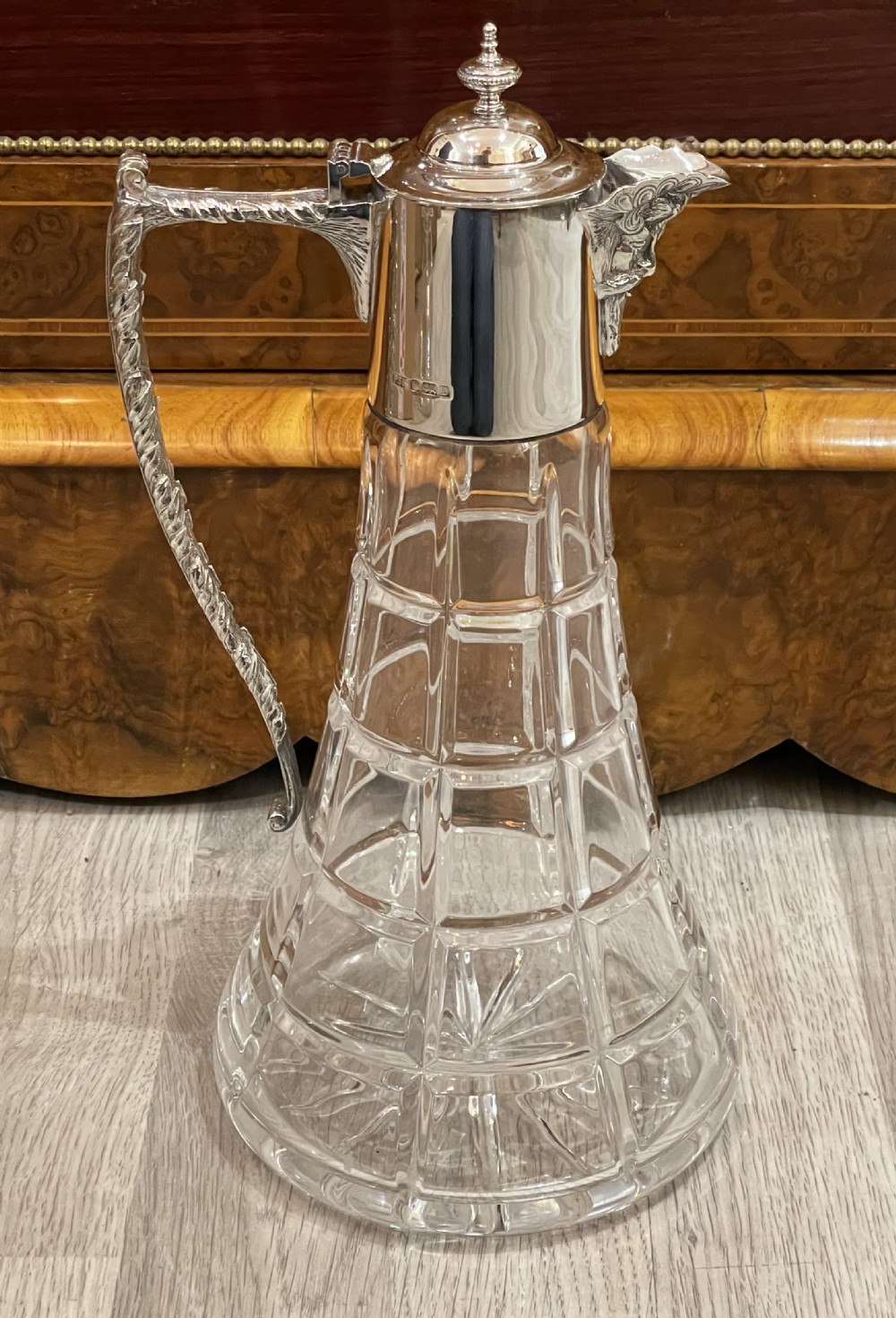 Elizabeth II Solid Silver Mounted Claret Jug 1