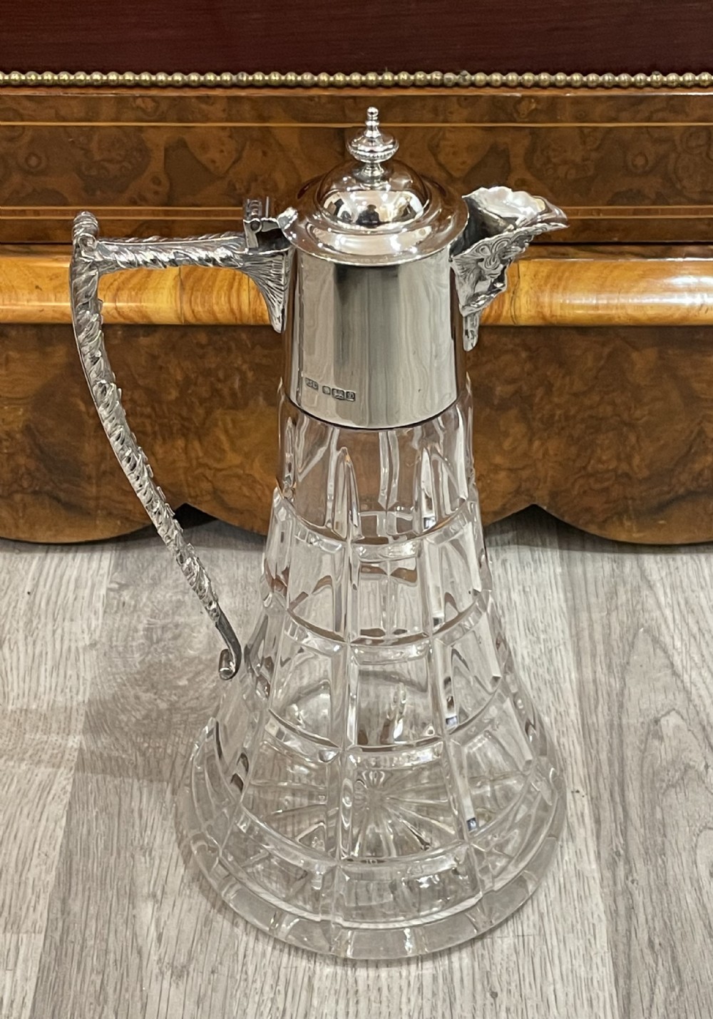 Elizabeth II Solid Silver Mounted Claret Jug 2