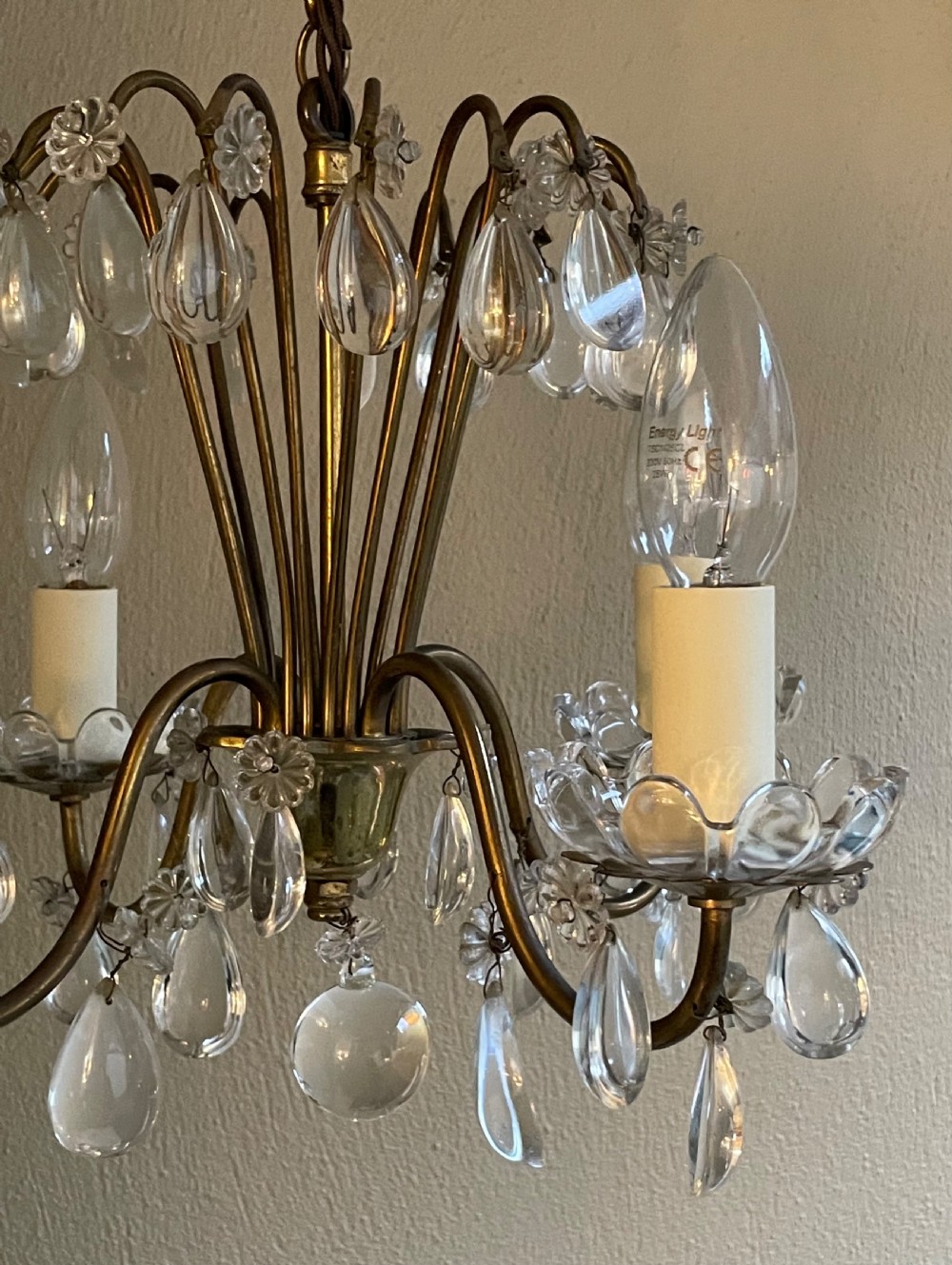 Pretty French Four Light Chandelier View II