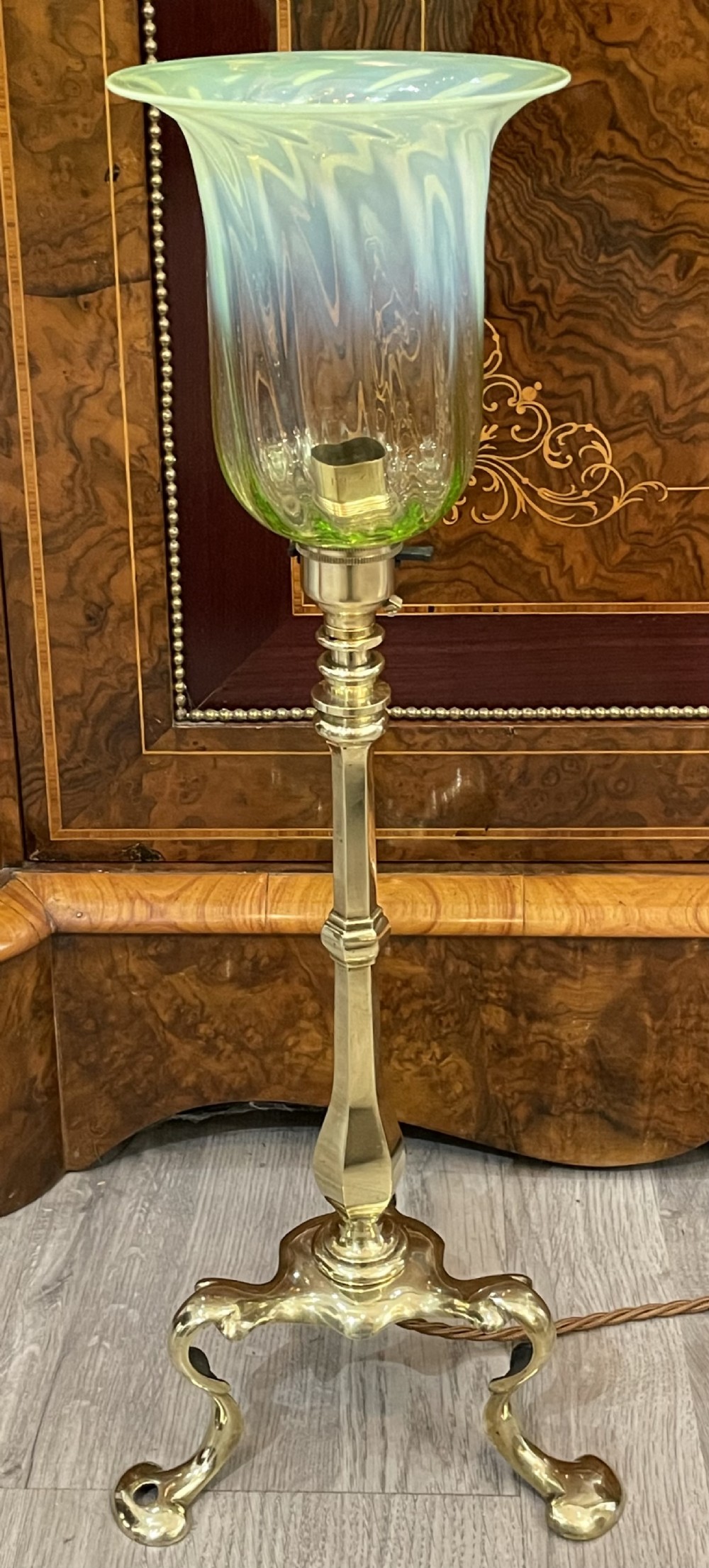 Pullman Brass Lamp by Faraday & Sons, stamped