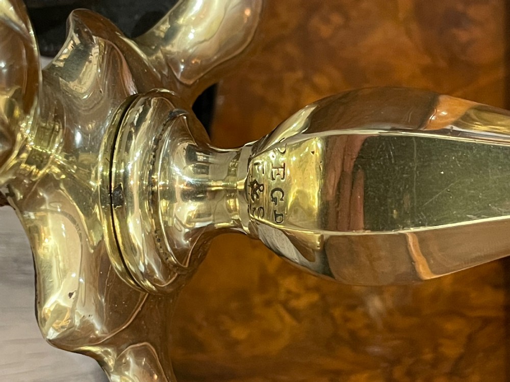 Pullman Brass Lamp by Faraday & Sons, stamped View VI