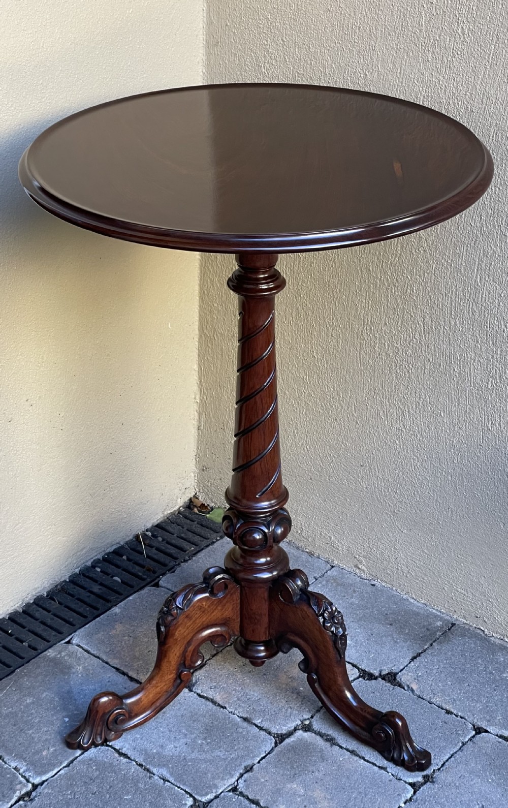 Quality Victorian Rosewood Wine Occasional Table