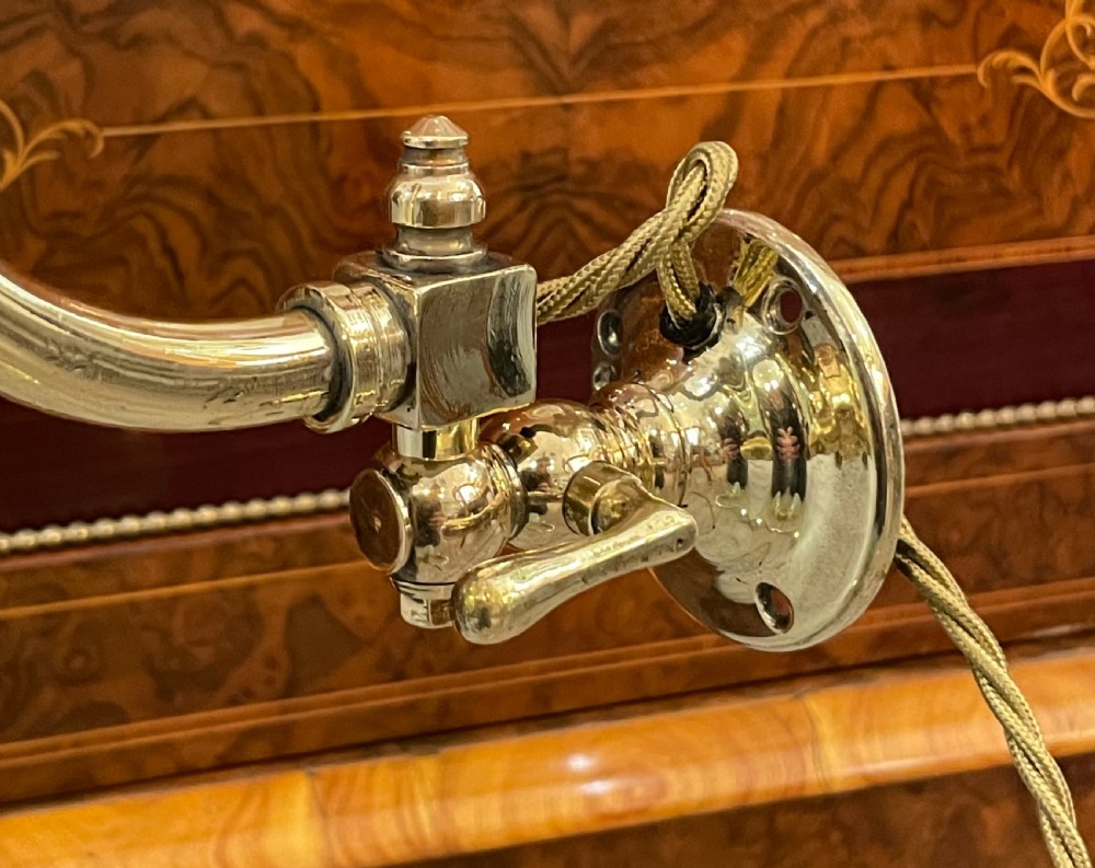 Pair of Edwardian Brass Gas Wall Lights, converted  View VI