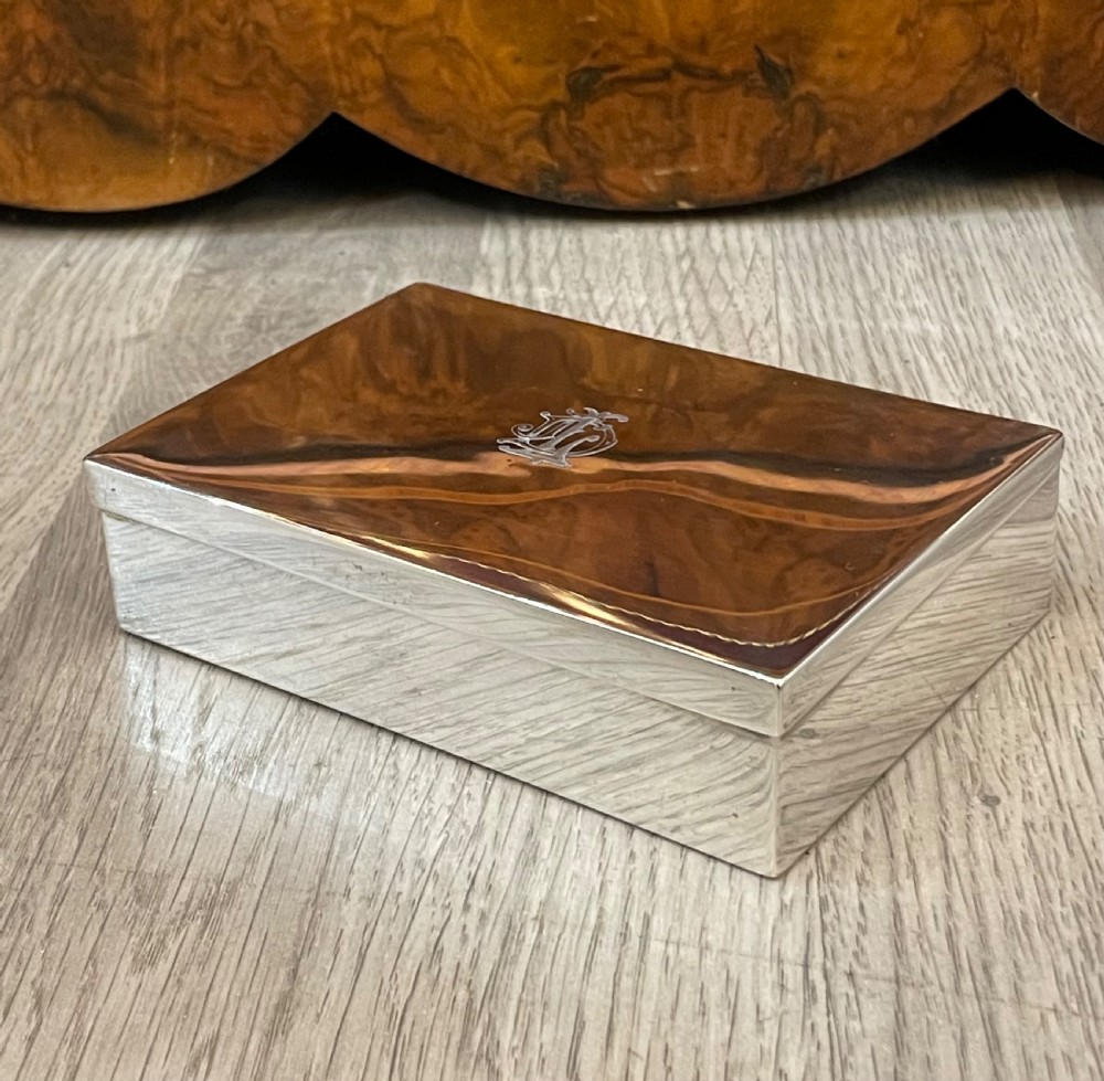 Victorian Solid Silver Sandwich Box, 1897 View II
