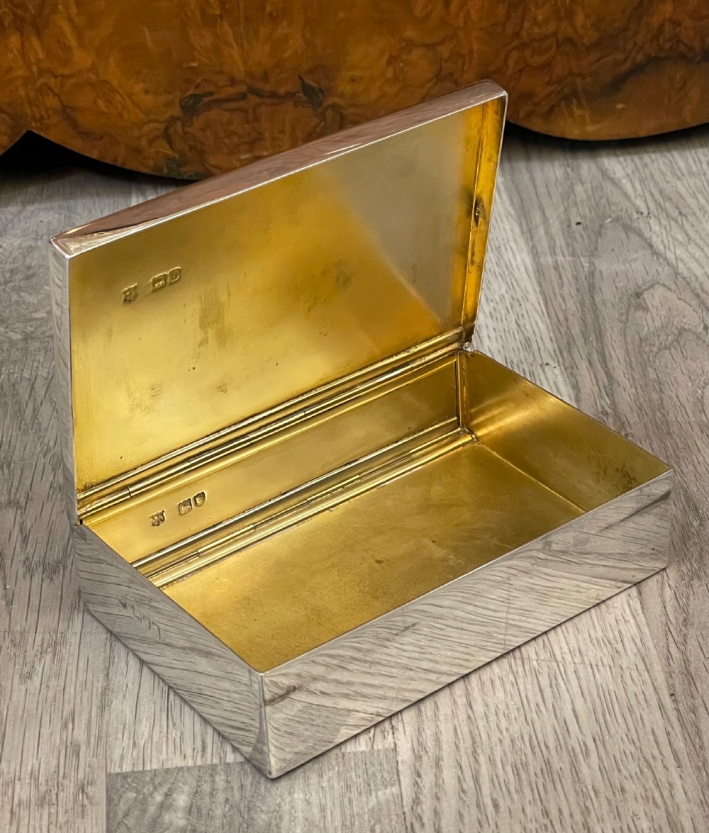 Victorian Solid Silver Sandwich Box, 1897 View IV