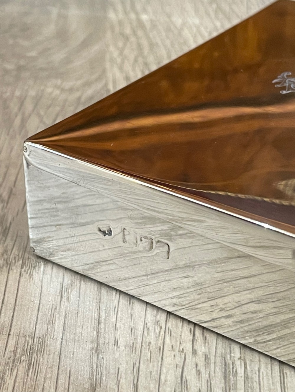 Victorian Solid Silver Sandwich Box, 1897 View V