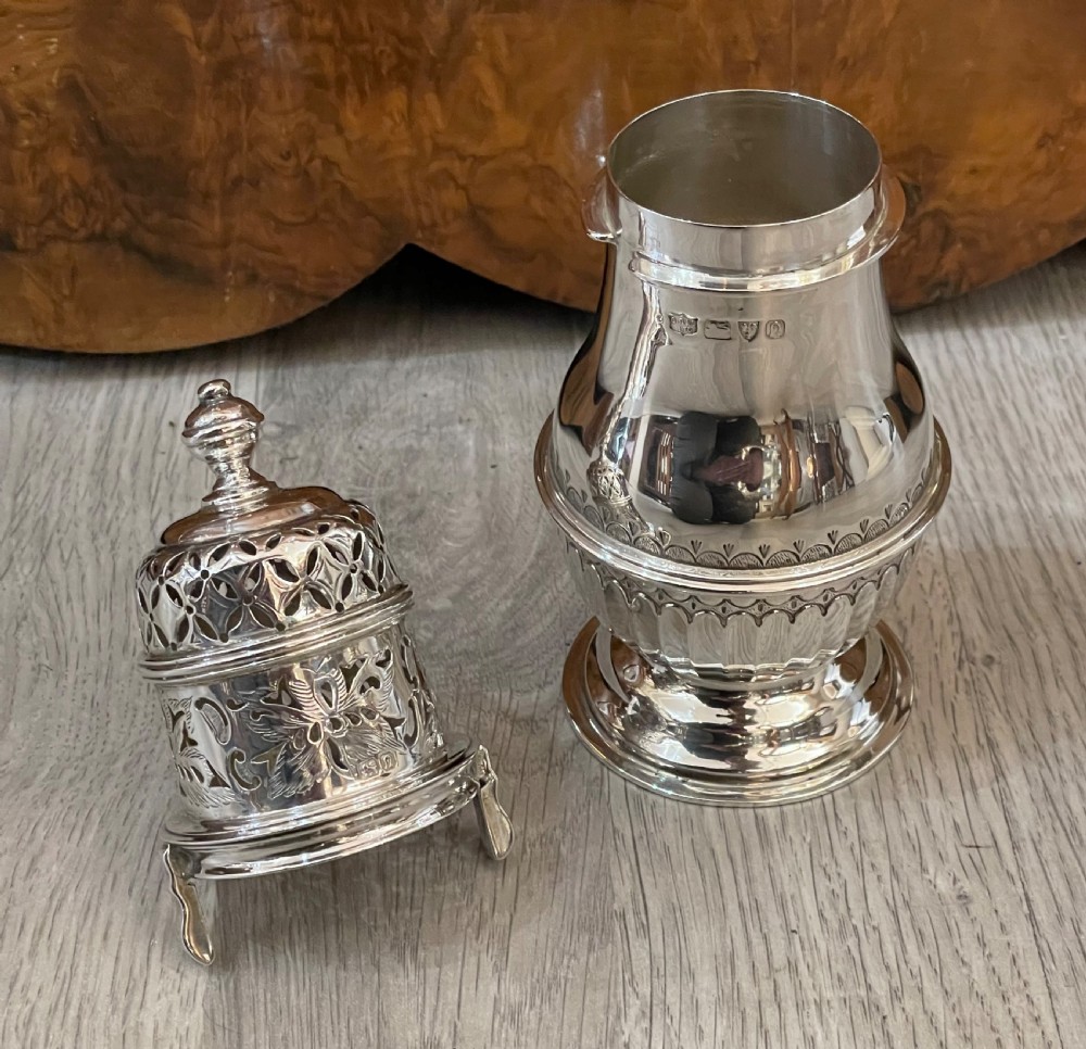 Queen Anne Style Silver Sugar Caster, Chester View III