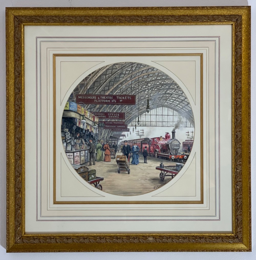 St Pancreas Station London Painting by John Chapman