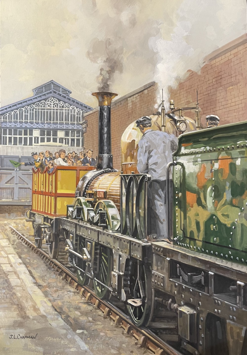 Railway Painting by John Chapman