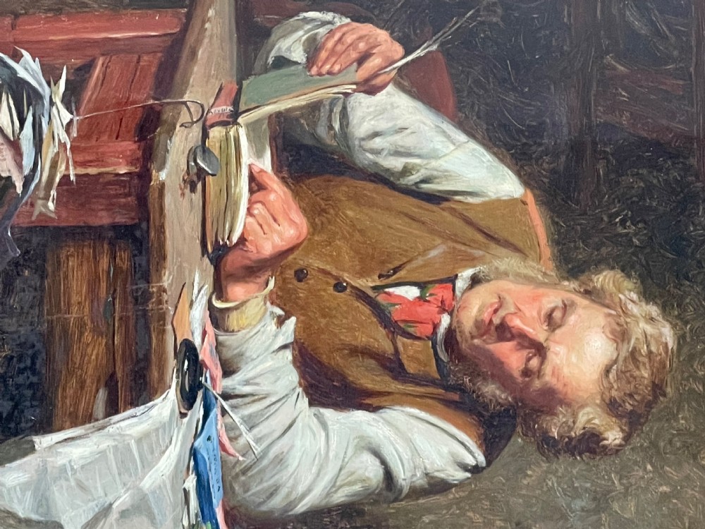Oil Painting of Elderly Gentleman by Edwin Thomas Roberts View VI