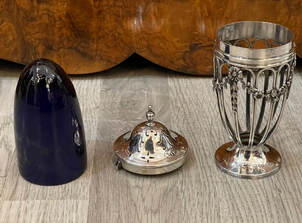 Quality Edwardian Chester Silver Sugar Caster View IV