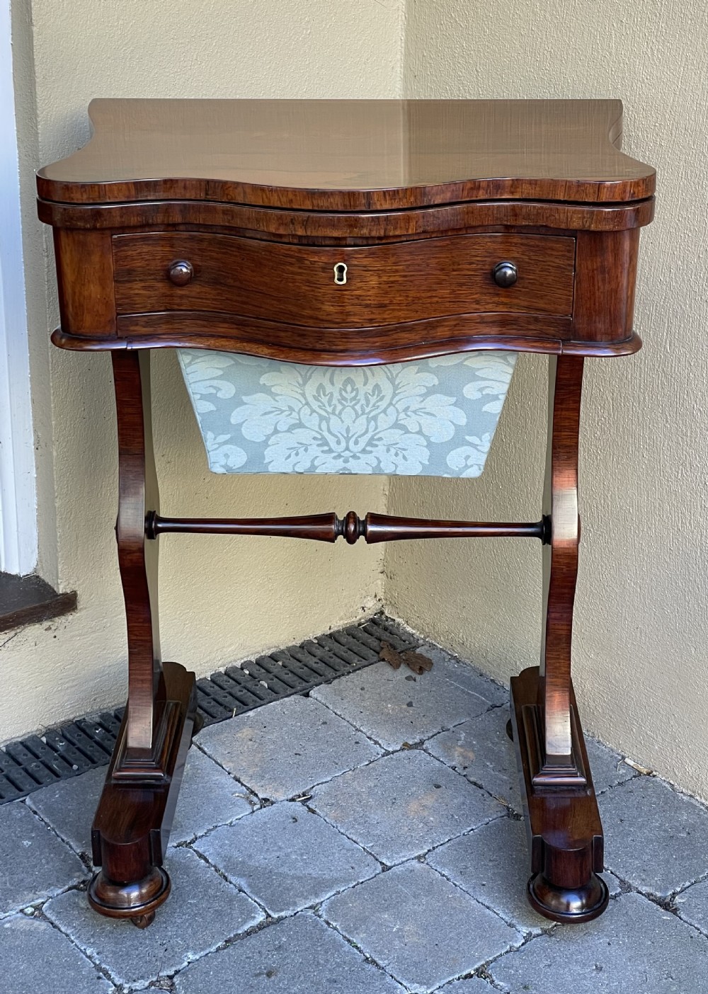 William IV Rosewood Games Work Table